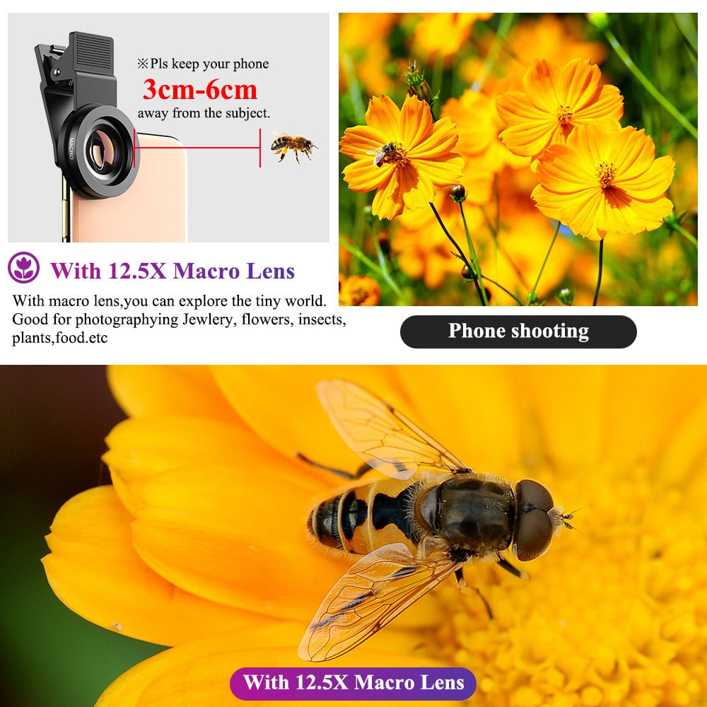 HD Professional Phone Camera Lens 12.5x The Zoom